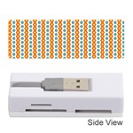 Sunflower Orange Gold Blue Floral Memory Card Reader (Stick)  Front