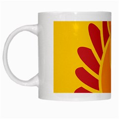 Animals Bird Pet Turkey Red Orange Yellow White Mugs by Alisyart