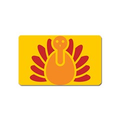 Animals Bird Pet Turkey Red Orange Yellow Magnet (name Card) by Alisyart