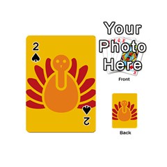 Animals Bird Pet Turkey Red Orange Yellow Playing Cards 54 (mini) 