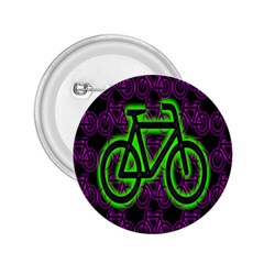 Bike Graphic Neon Colors Pink Purple Green Bicycle Light 2 25  Buttons by Alisyart