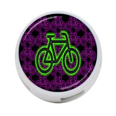 Bike Graphic Neon Colors Pink Purple Green Bicycle Light 4-port Usb Hub (two Sides) 