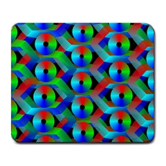 Bee Hive Color Disks Large Mousepads by Amaryn4rt