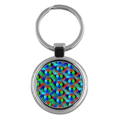 Bee Hive Color Disks Key Chains (round)  by Amaryn4rt