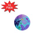 Butterfly Vector Background 1  Mini Magnet (10 pack)  Front