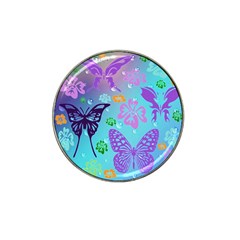 Butterfly Vector Background Hat Clip Ball Marker (4 pack)