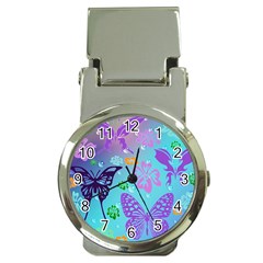 Butterfly Vector Background Money Clip Watches