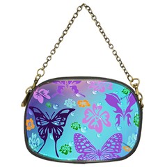 Butterfly Vector Background Chain Purses (One Side) 