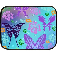 Butterfly Vector Background Fleece Blanket (Mini)