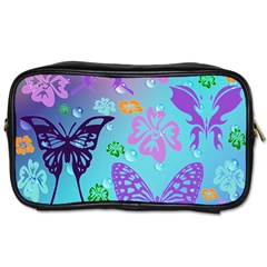 Butterfly Vector Background Toiletries Bags