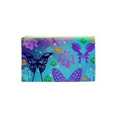 Butterfly Vector Background Cosmetic Bag (xs) by Amaryn4rt