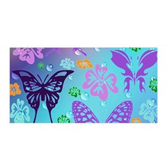 Butterfly Vector Background Satin Wrap