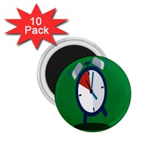 Alarm Clock Weker Time Red Blue Green 1 75  Magnets (10 Pack) 