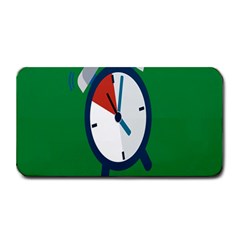 Alarm Clock Weker Time Red Blue Green Medium Bar Mats by Alisyart