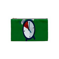 Alarm Clock Weker Time Red Blue Green Cosmetic Bag (small) 