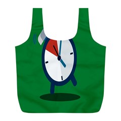 Alarm Clock Weker Time Red Blue Green Full Print Recycle Bags (l)  by Alisyart