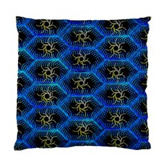 Blue Bee Hive Pattern Standard Cushion Case (one Side) by Amaryn4rt