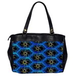 Blue Bee Hive Pattern Office Handbags (2 Sides)  Back