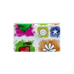 A Set Of Watercolour Icons Cosmetic Bag (xs) by Amaryn4rt