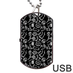 Body Parts Dog Tag Usb Flash (two Sides) by Valentinaart