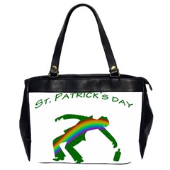 St  Patricks Office Handbags (2 Sides)  by Valentinaart