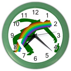 St  Patricks Color Wall Clocks by Valentinaart