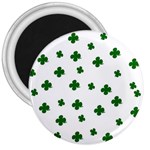 St. Patrick s clover pattern 3  Magnets Front