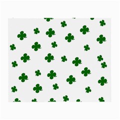 St  Patrick s Clover Pattern Small Glasses Cloth by Valentinaart