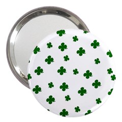 St  Patrick s Clover Pattern 3  Handbag Mirrors