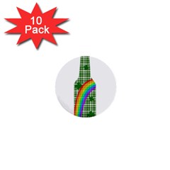 St  Patricks Day - Bottle 1  Mini Buttons (10 Pack) 