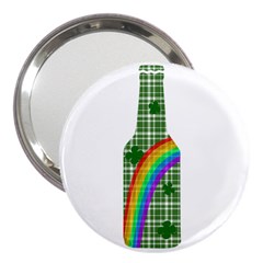 St  Patricks Day - Bottle 3  Handbag Mirrors