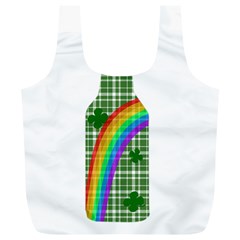 St  Patricks Day - Bottle Full Print Recycle Bags (l) 
