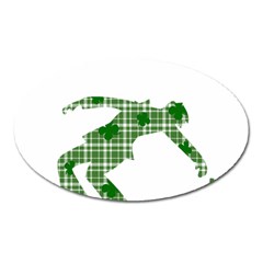 St  Patrick s Day Oval Magnet by Valentinaart