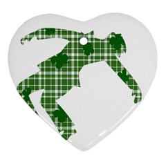 St  Patrick s Day Heart Ornament (two Sides) by Valentinaart