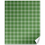 St. Patricks day plaid pattern Canvas 11  x 14   10.95 x13.48  Canvas - 1