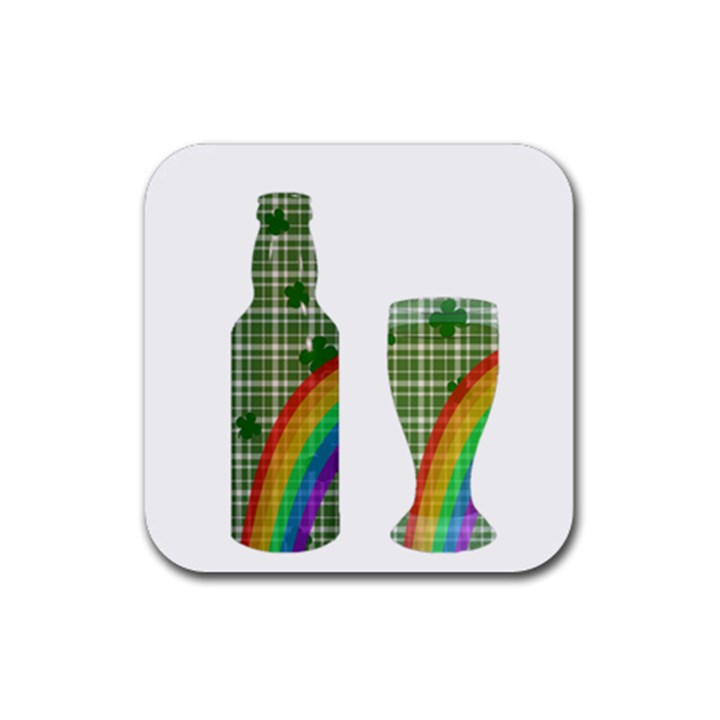 St. Patrick s day Rubber Coaster (Square) 