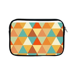 Golden Dots And Triangles Pattern Apple Ipad Mini Zipper Cases