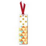 GOLDEN DOTS AND TRIANGLES PATERN Small Book Marks Front