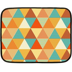 Triangles Pattern  Double Sided Fleece Blanket (mini)  by TastefulDesigns