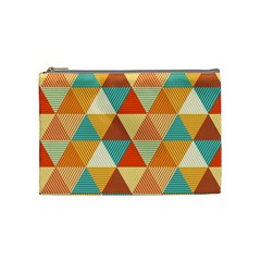 Triangles Pattern  Cosmetic Bag (medium)  by TastefulDesigns