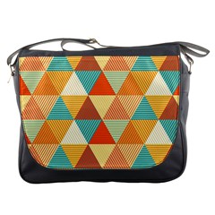 Triangles Pattern  Messenger Bags by TastefulDesigns