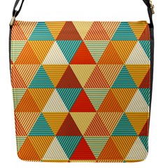 Triangles Pattern  Flap Messenger Bag (s) by TastefulDesigns