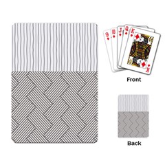 Lines And Stripes Patterns Playing Card by TastefulDesigns