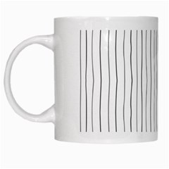 Hand Drawn Lines Pattern White Mugs by TastefulDesigns