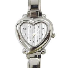 Hand Drawn Lines Pattern Heart Italian Charm Watch by TastefulDesigns