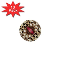 Animal Tissue And Flowers 1  Mini Buttons (10 Pack)  by Amaryn4rt