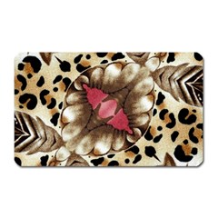 Animal Tissue And Flowers Magnet (rectangular) by Amaryn4rt