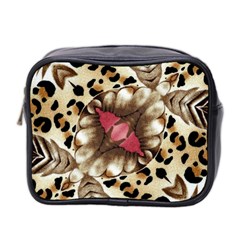 Animal Tissue And Flowers Mini Toiletries Bag 2-side