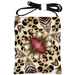 Animal Tissue And Flowers Shoulder Sling Bags by Amaryn4rt