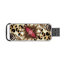 Animal Tissue And Flowers Portable Usb Flash (one Side) by Amaryn4rt